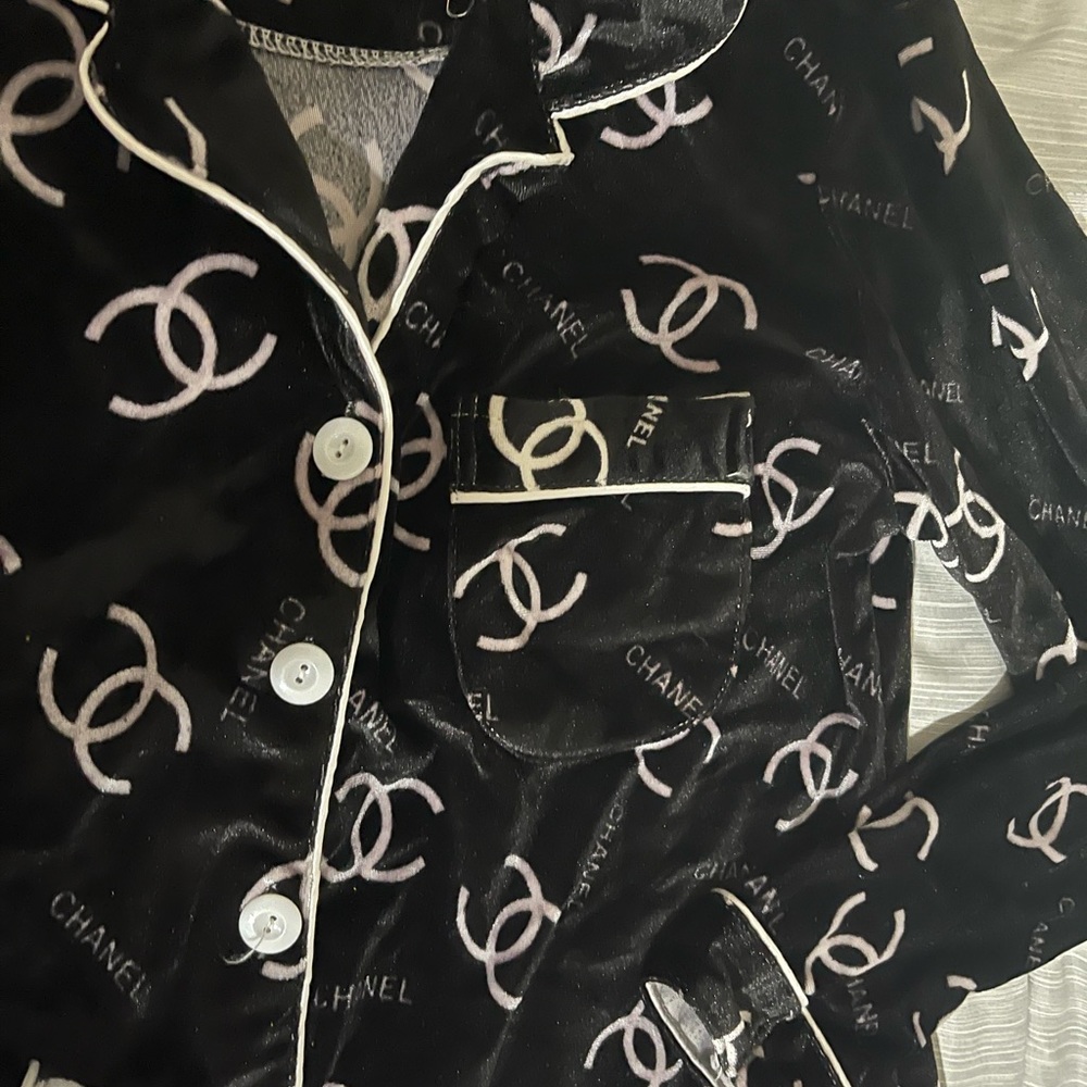 Chanel velvet copy pajama